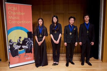 Young musicians with medals