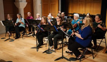 Orchestra comprised of older adult students