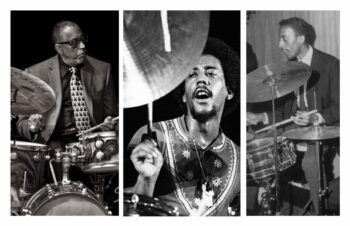 3 photos of jazz drummer Roy McCurdy