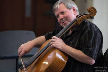 Rick Mooney plays cello
