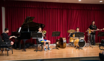 four jazz wkshp students