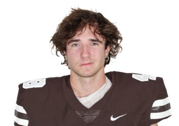 Young man's football headshot