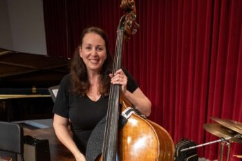 Sherry Luchette with her upright bass