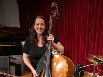Sherry Luchette with her upright bass